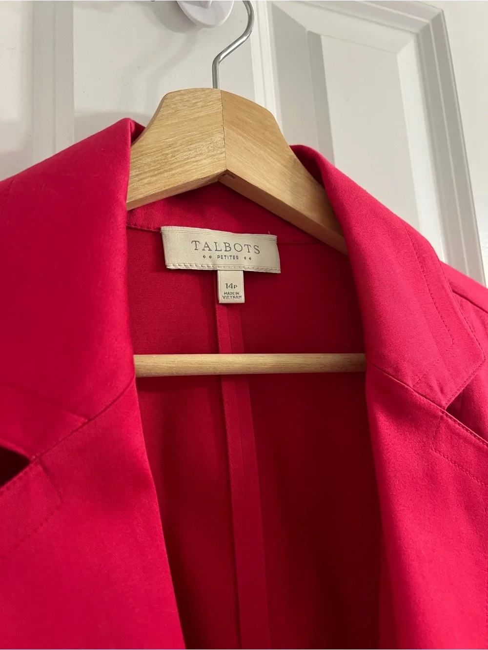 Talbots Pink (Fuchsia) Tailored Blazer 14P #career #casual #winery - Picture 2 of 7